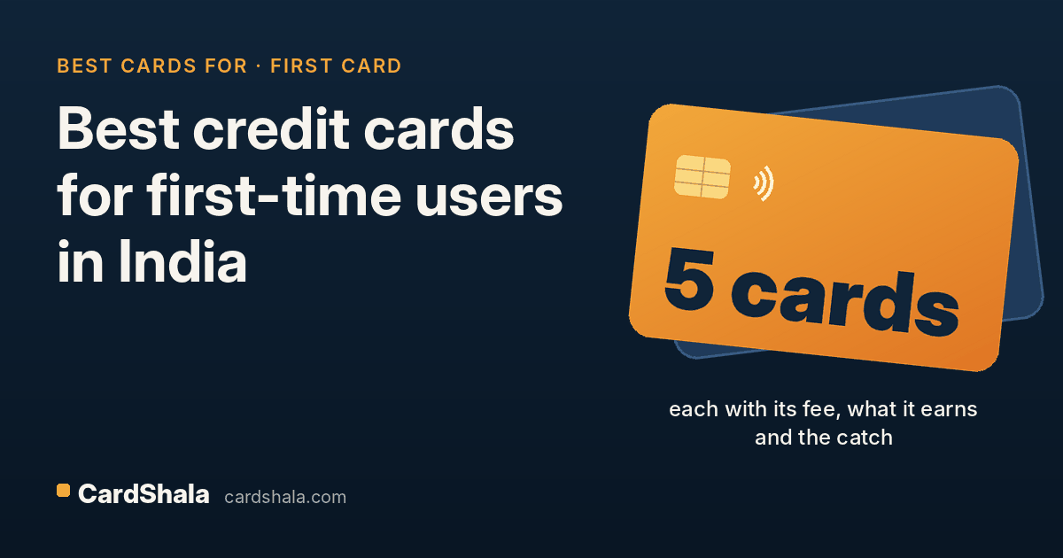 Best Credit Cards for First-Time Users in India (2026)